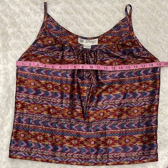 RUTH MATTHEWS DESING 2 piece silk skirt & blouse set Vintage Aztec luxury print. - Picture 15 of 16